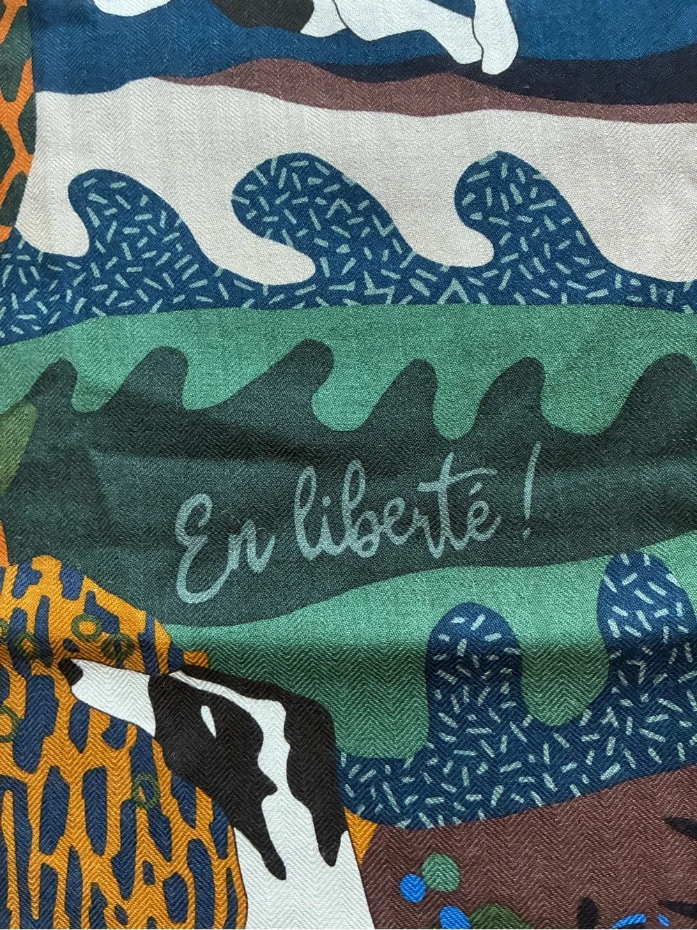 Hermes En Liberté! 140cm Cashmere/Silk Stole Pristine